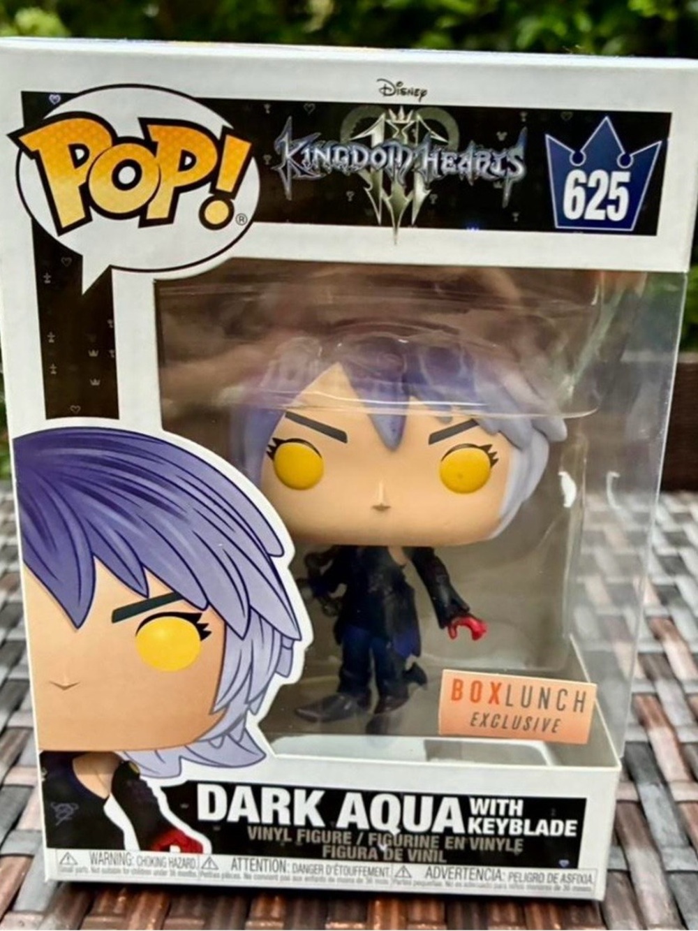 Funko Dark Aqua Vinyl Figure with Purple Hair and Yellow Eye